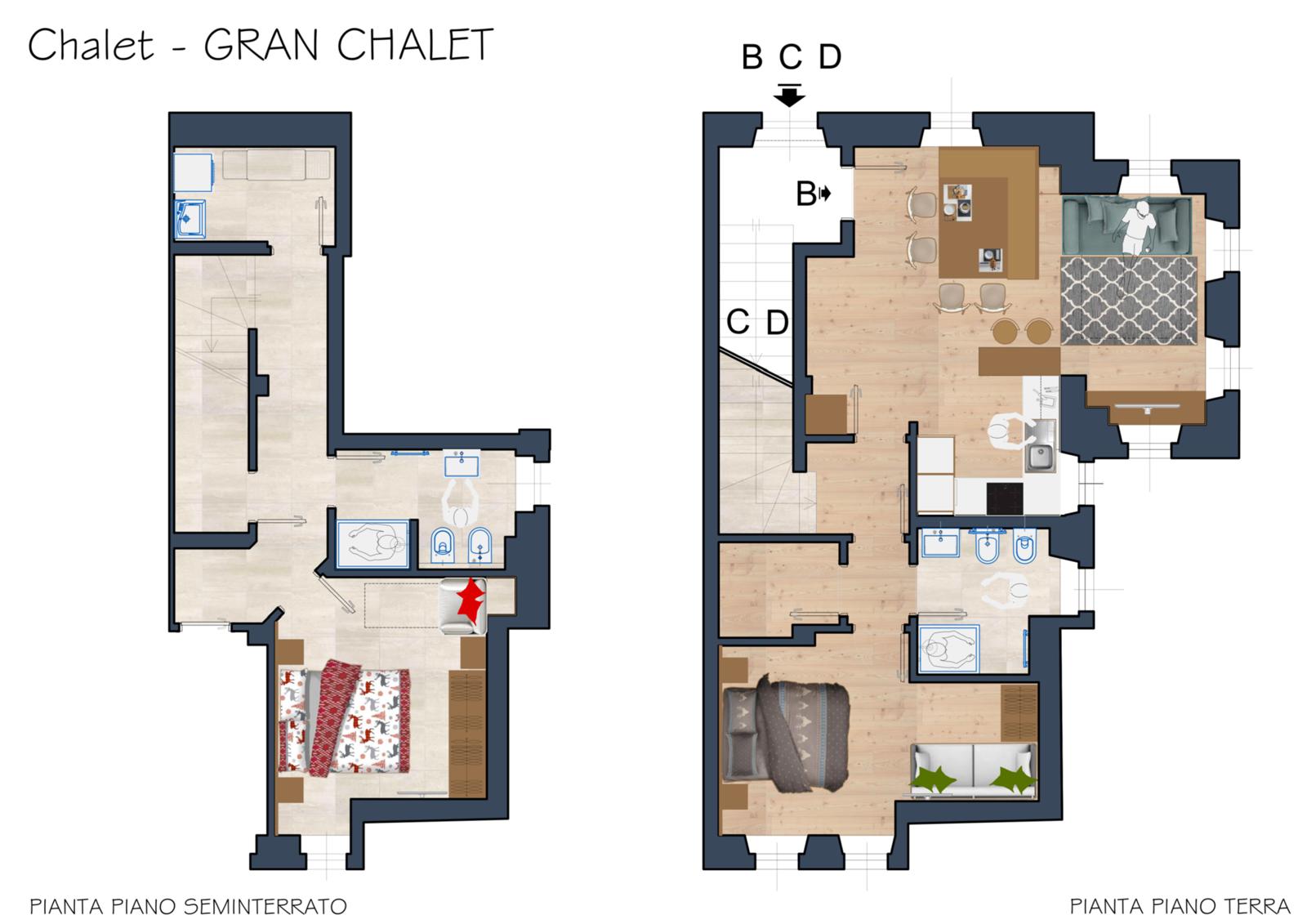 Appartamento su due livelli - Gran Chalet
